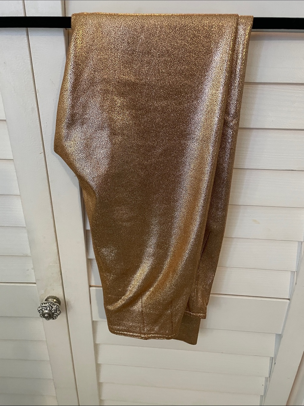 Tractr Ladies Metallic Bronze Shine Leggings size 2